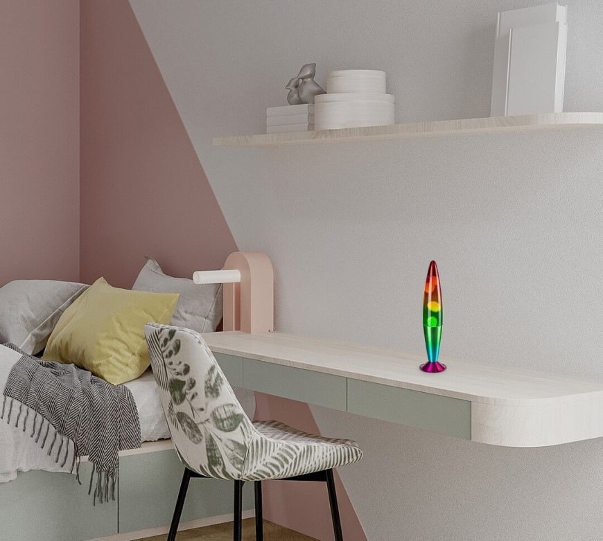 Stolní lampička Rabalux LOLLIPOP RAINBOW2 růžová Stolní lampička Rabalux LOLLIPOP RAINBOW2 - růžová