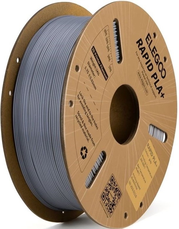 Tisková struna Elegoo Rapid PLA+ 1,75mm - šedá
