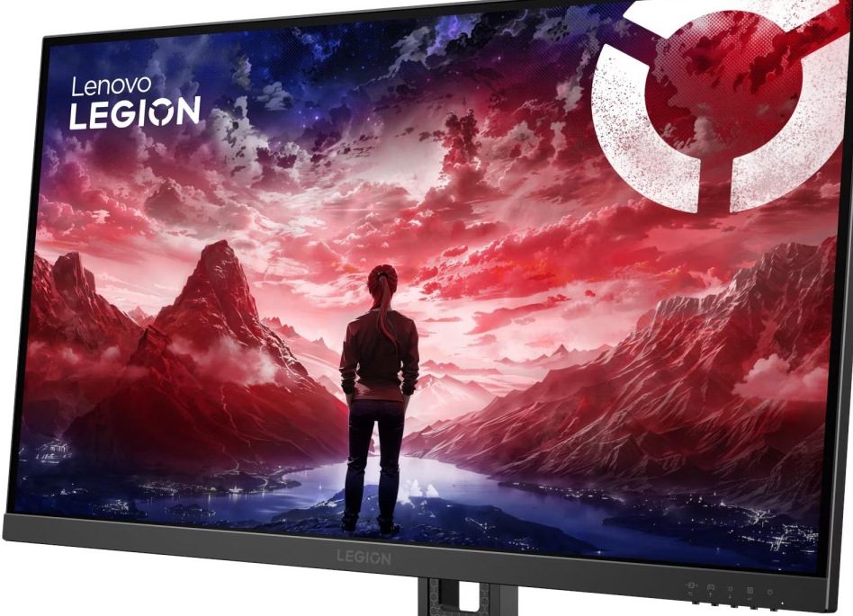 Herní monitor Lenovo Legion 24-15 černý Detail panelu monitoru Lenovo Legion 24-15 s ostrým rozlišením