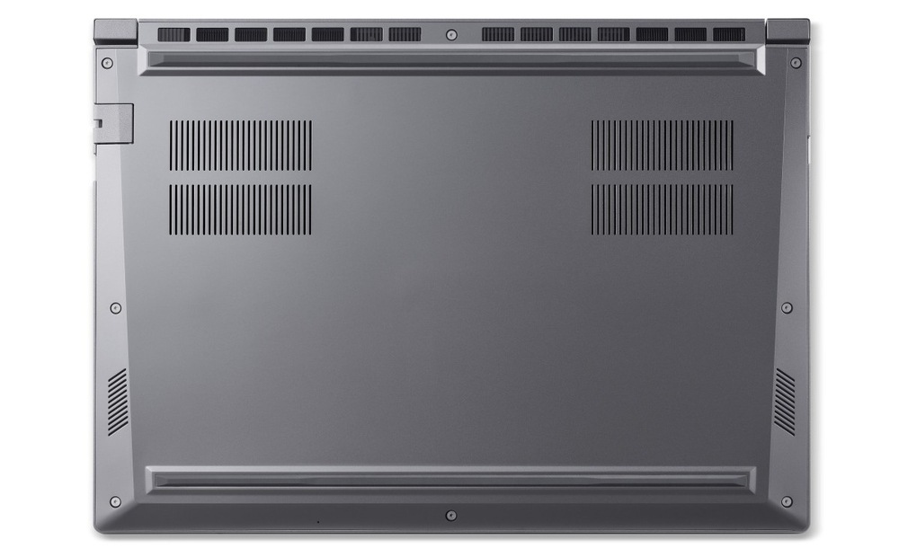 Notebook Acer Aspire X 16 AI (AX16-I71M-96F0) šedý Pohled zespodu na notebook Acer Aspire X 16 AI (AX16-I71M-96F0)