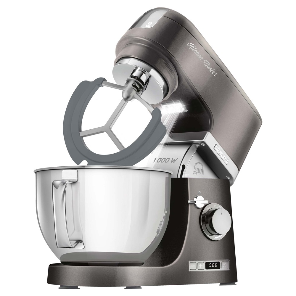 Kuchyňský robot Sencor STM 7878BK Má zabudované LED osvětlení