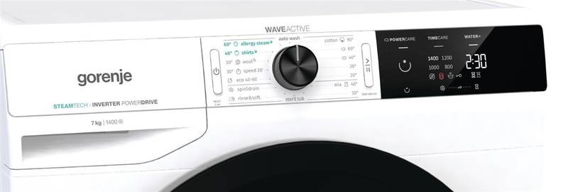 Pračka Gorenje Essential WEI74SDS SteamTech bílá Pračka Gorenje Essential WEI74SDS SteamTech bílá