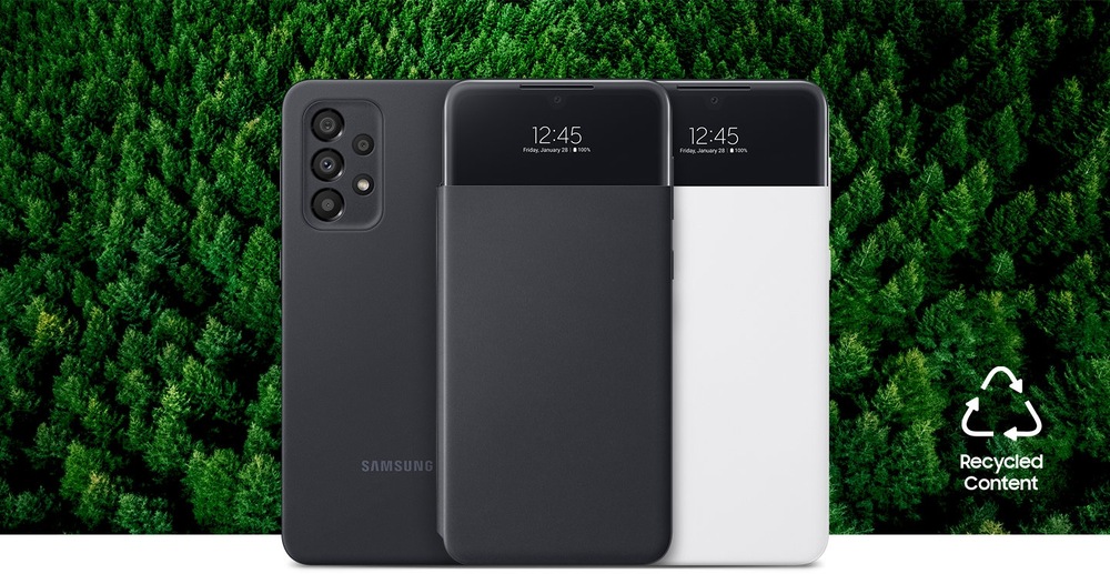 Pouzdro na mobil flipové Samsung S View Wallet Cover na Galaxy A33 5G bílé Pouzdro na mobil flipové Samsung S View Wallet Cover na Galaxy A33 5G bílé
