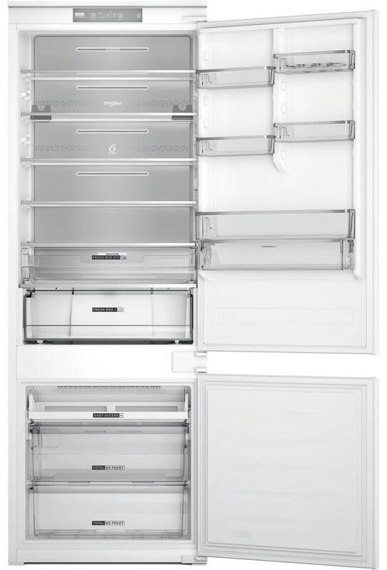 Chladnička s mrazničkou Whirlpool WH SP70 T122 bílá Chladnička kombinovaná Whirlpool WH SP70 T122, NoFrost vestavná, Multiflow panel