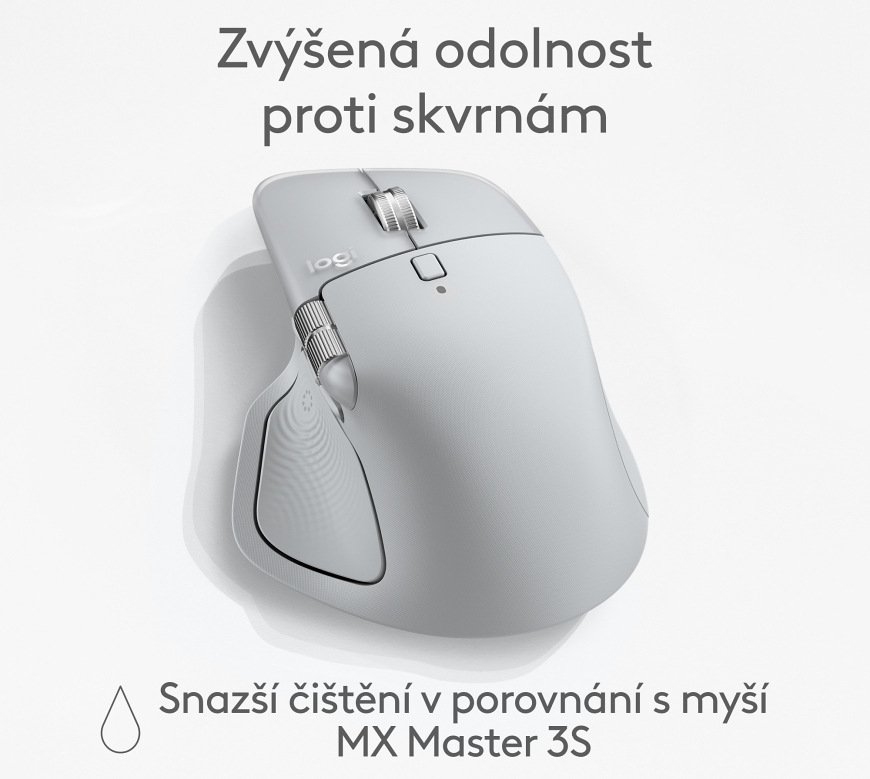 Myš Logitech MX Master 4 šedá