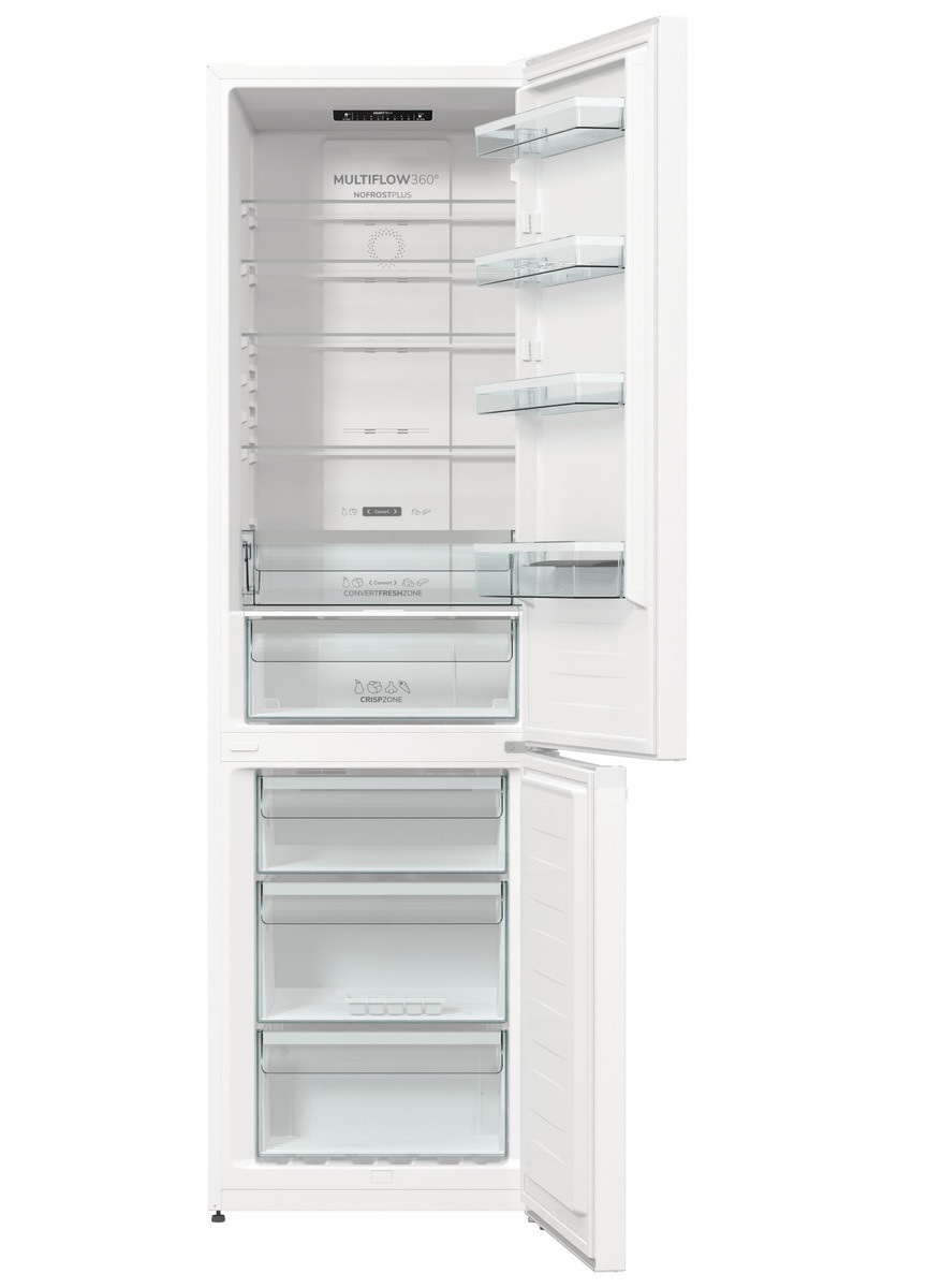Kombinovaná chladnička Gorenje N62CS2W4, bílá, Slot-In systém umožní vsunout chladničku do kuchyňského výklenku