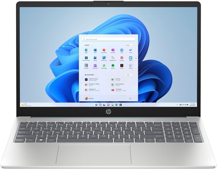 HP 15-fd0692nc + Microsoft 365 pro jednotlivce, stříbrná