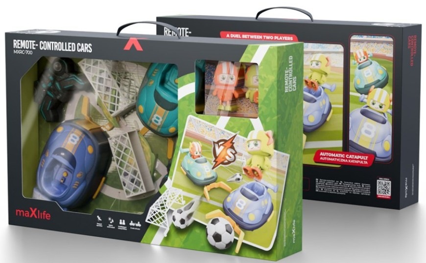 RC auto Maxlife MXRC-700 Bourák Fotbal (2 ks) zelené Balení RC aut Maxlife MXRC-700 Bourák Fotbal