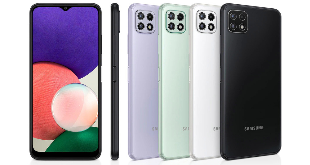 Mobilní telefon Samsung Galaxy A22 5G 128 GB fialový