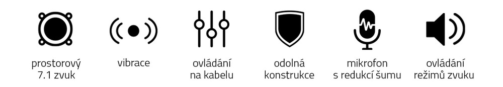 Headset Niceboy ORYX X600 černý