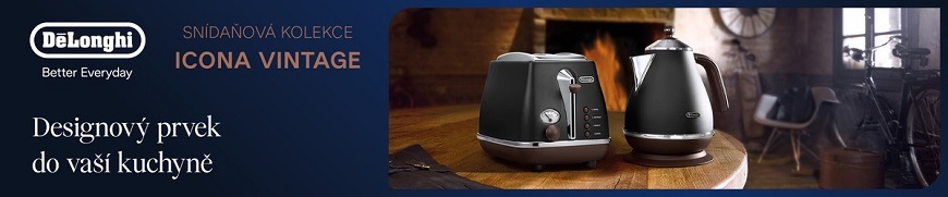 Topinkovač De'Longhi Icona Vintage CTOV2103.BK černý Topinkovač De'Longhi Icona Vintage CTOV2103.BK černý
