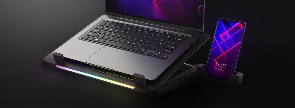 Chladící podložka pro NTB Genesis OXID 450, LED, pro 15,6" černá Genesis OXID 450 (NHG-1678)