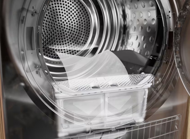Otevřená sušička Electrolux a filtr EasyClean Electrolux.