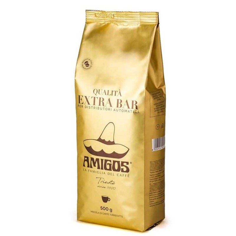 Káva zrnková Amigos Caffe Qualitá Extra Bar for vending machine 0,5 kg
