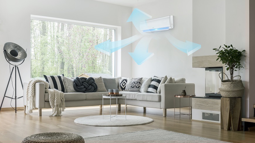 Klimatizace splitová TCL TAC-12CHSD/XA41I + SN12F1S0 bílá Splitová klimatizace TCL Smart Air Soft Care v interiéru