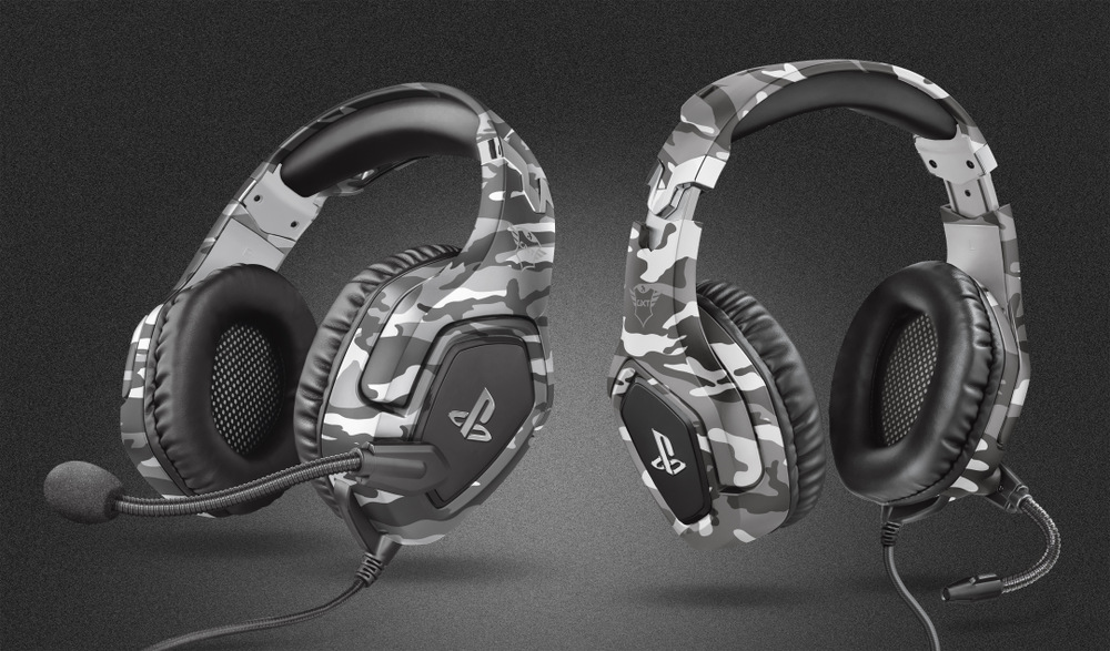 Headset Trust GXT 488 Forze-G Sony PS4 Licensed šedý