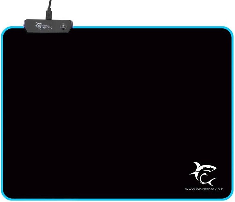 White Shark LED LUMINOUS L, 35 × 25 cm, černá