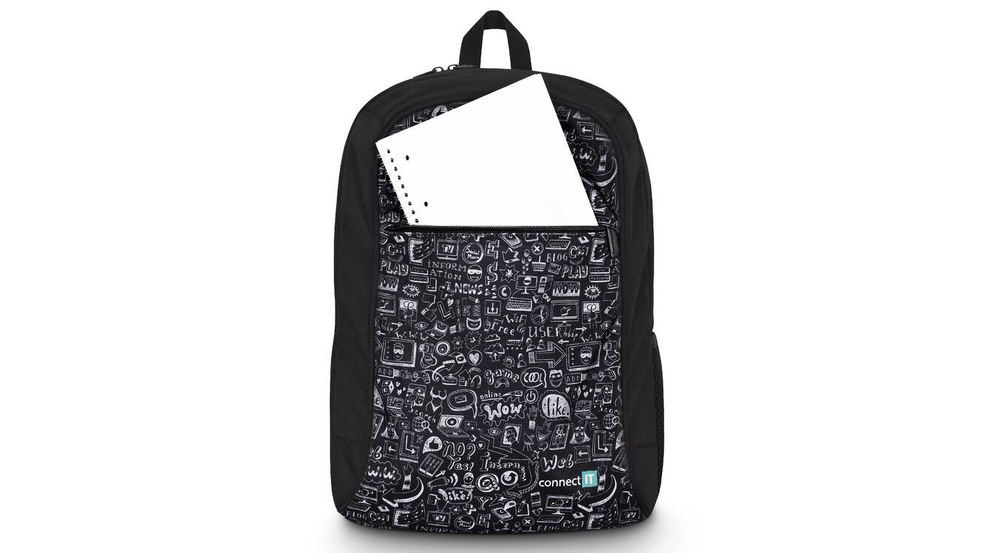 Batoh na notebook Connect IT Doodle na 15.6“ černý