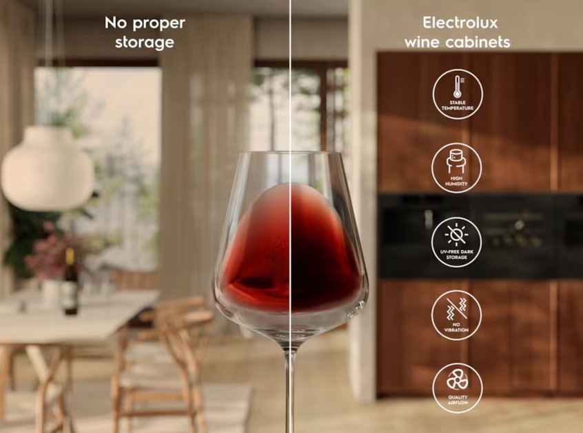 Vinotéka Electrolux EWUS020B5B černá Vinotéka Electrolux EWUS020B5B černá