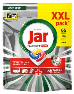 Kapsle do myčky Jar Platinum Plus Lemon (65 ks) Tablety do myčky Jar Platinum Plus Lemon (65 ks)