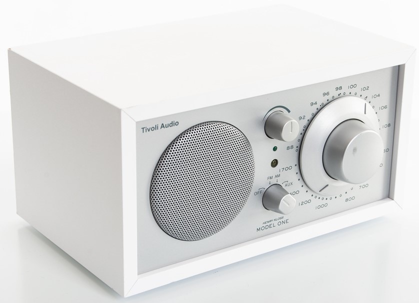 Radiopřijímač Tivoli Audio Model One BT stříbrný/bílý Radiopřijímač Tivoli Audio Model One BT stříbrný/bílý