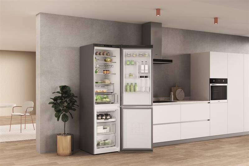 Chladnička s mrazničkou Whirlpool W7X 92I OX nerez Chladnička kombinovaná Whirlpool W7X 92I OX, NoFrost, nerez, volně stojící