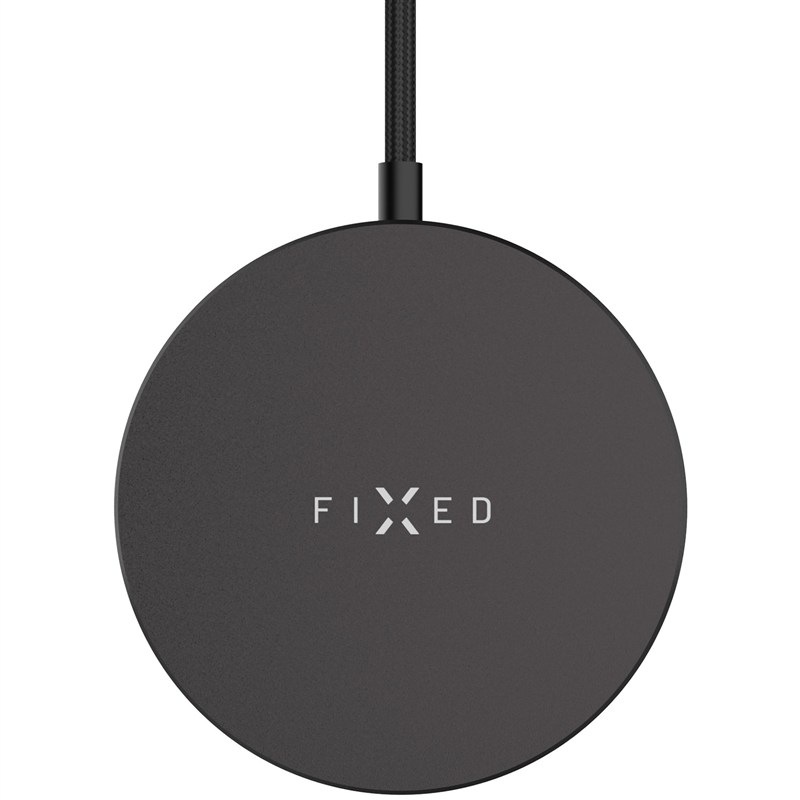 Bezdrátová nabíječka FIXED MagPad Slim s Qi2, MagSafe, 15W - černá