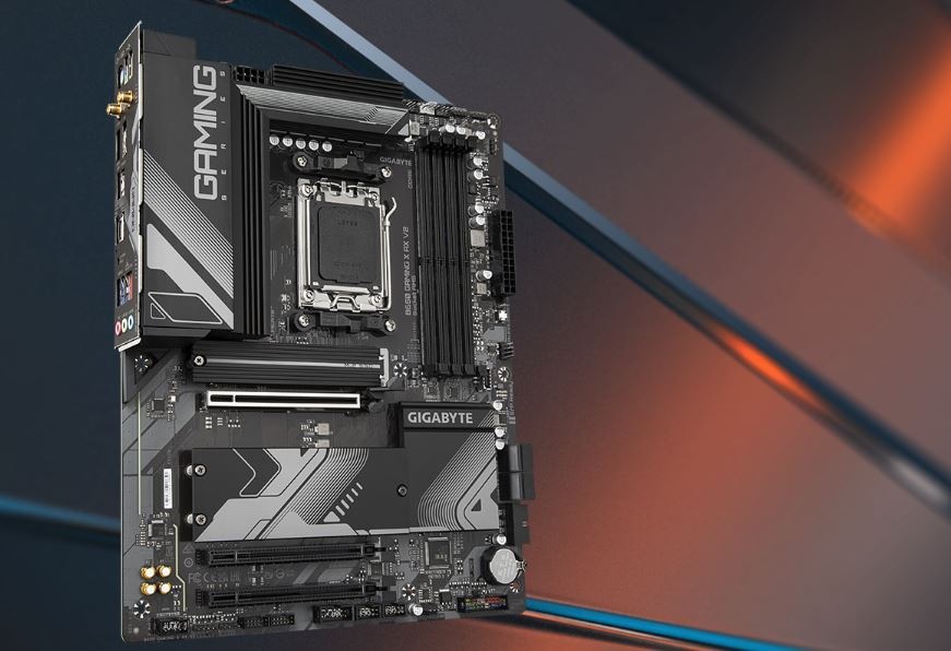 Pohled na základní desku Gigabyte B650 Gaming X AX V2