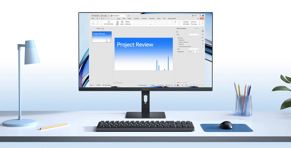 Monitor Xiaomi A27i černý Full HD rozlišení 1920 × 1080 px zajišťuje ostrý, přehledný obraz vhodný pro práci, studium i zábavu.