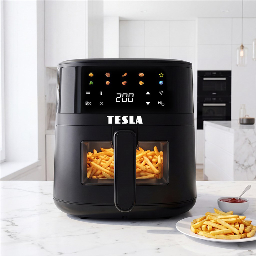 Fritéza horkovzdušná Tesla AirCook Q45 Pro černá Fritéza horkovzdušná Tesla AirCook Q45 Pro