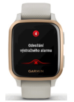 GPS hodinky Garmin Venu Sq Music - ZÁNOVNÍ - 12 měsíců záruka - RoseGold/Sand Band