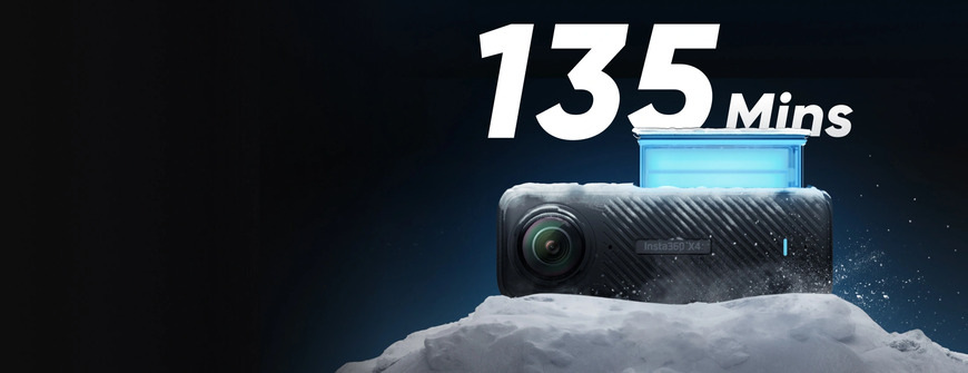 Outdoorová kamera Insta360 X4 Snowboardový balíček černá Insta360 X4 Snowboardový balíček, černá