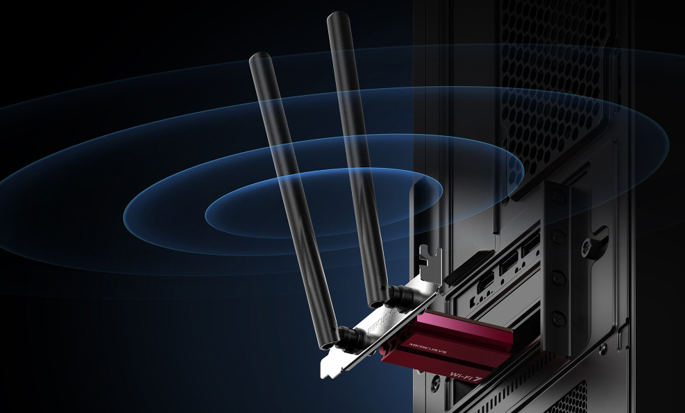 Síťová karta Mercusys MA37BE BE6500 Wi-Fi 7 Síťová karta Mercusys MA37BE BE6500 Wi-Fi 7
