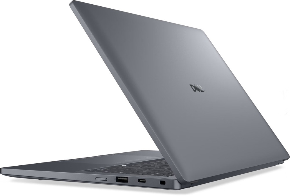 Pohled ze strany na notebook Dell Pro 14 Premium
