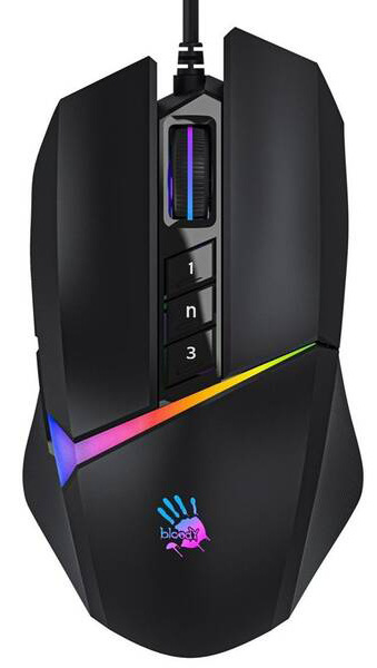 Myš A4Tech Bloody W60 Max Activated, 12000 DPI, USB černá