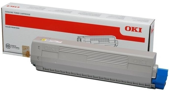 Toner OKI C822, 7300 stran - žlutý