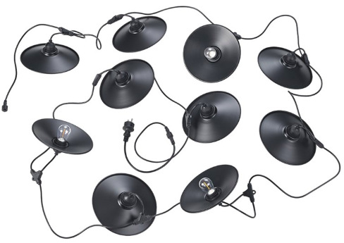 Párty osvětlení Reality Chain, 10x E27 LED, 6,5m