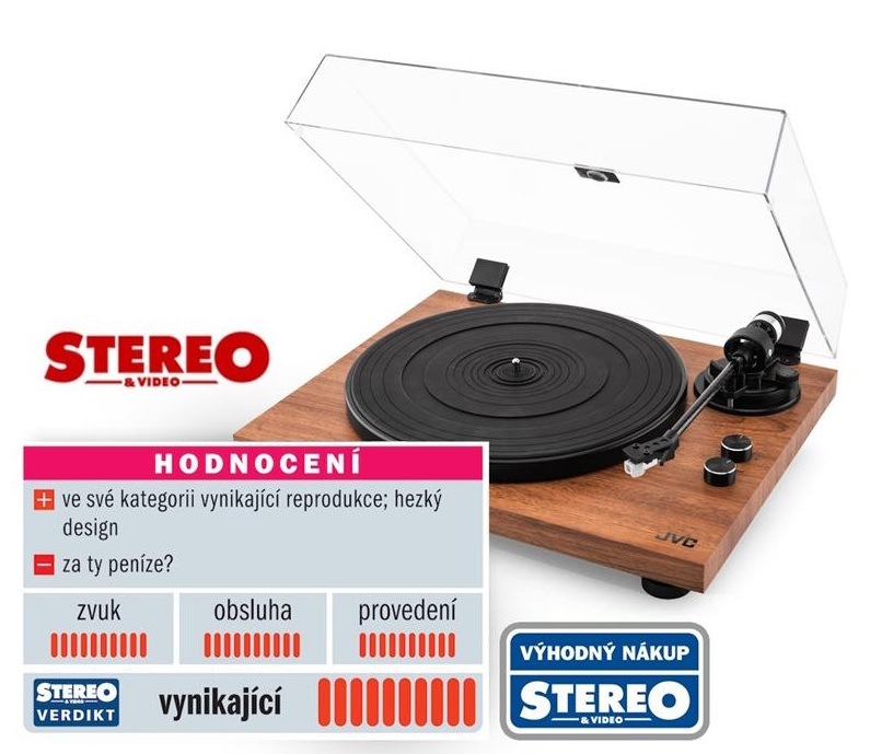 Gramofon JVC AL-E534M hnědý