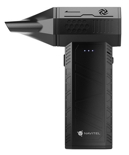 Mini foukač Navitel s LED indikací, černá barva
