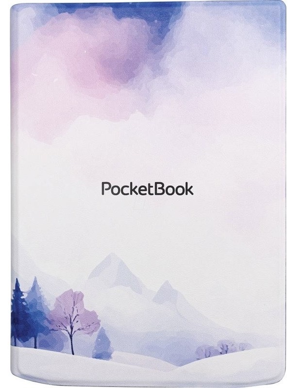 Pouzdro na čtečku e-knih PocketBook Shell pro 629 Verse a 634 Verse, bílá a fialová barva