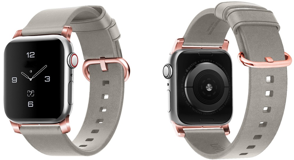 Řemínek Uniq Mondain na Apple Watch 42/44/45/49mm šedý Řemínek Uniq Mondain na Apple Watch 42/44/45/49mm šedý