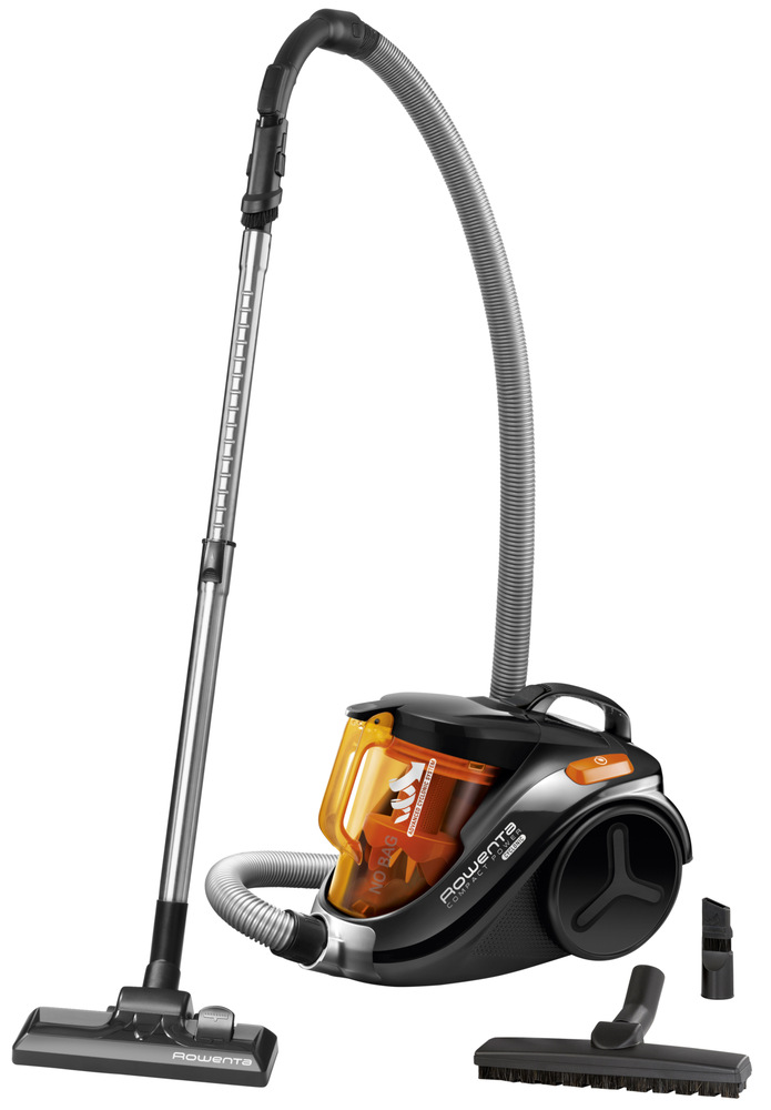 Podlahový vysavač Rowenta Compact Power RO3753EA černý/oranžový