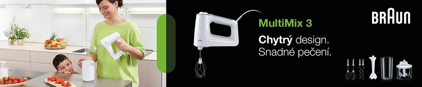 Ruční šlehač Braun MultiMix 3 HM 3135 bílý Ruční šlehač Braun MultiMix 3 HM 3135 bílý