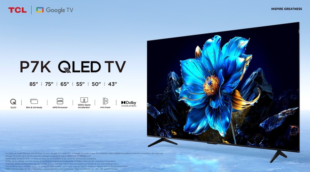 Televize TCL 65P7K Televize TCL 43P7K