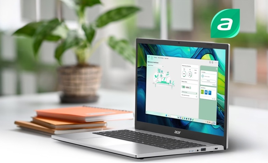 Funkce AcerSense v laptopu Acer Aspire Go 15