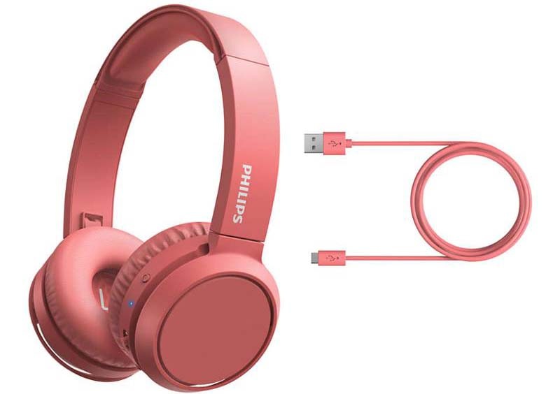 Sluchátka Philips TAH4205RD červená
