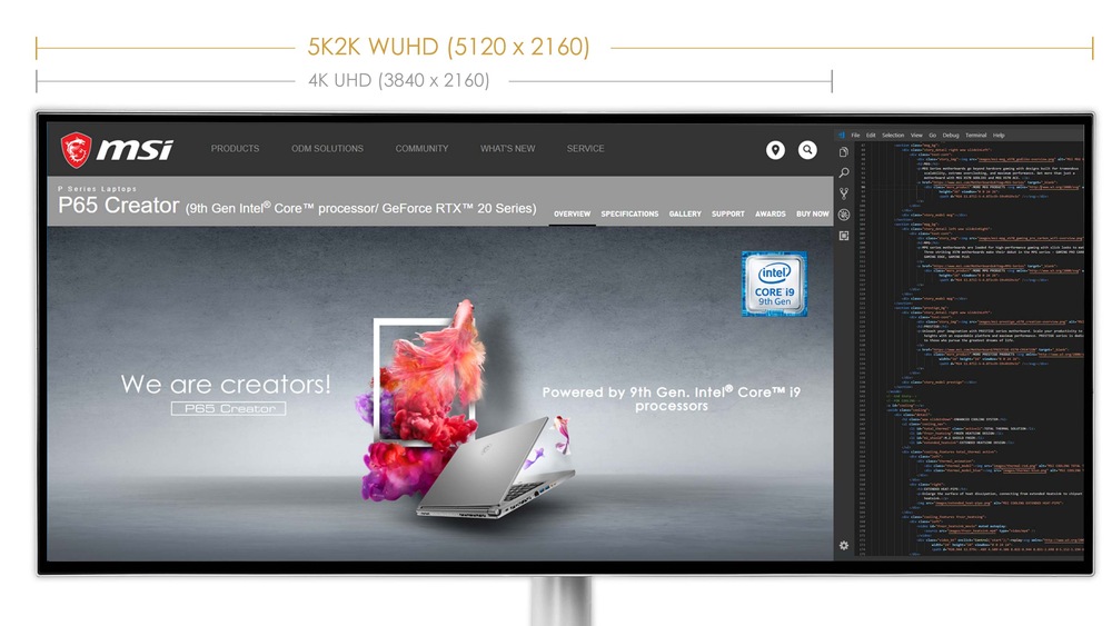 Monitor MSI Prestige PS341WU Monitor MSI Prestige PS341WU