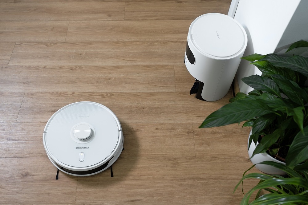 Robotický vysavač Concept VR3450 Perfect Clean Laser 3D, 2 v 1 bílý