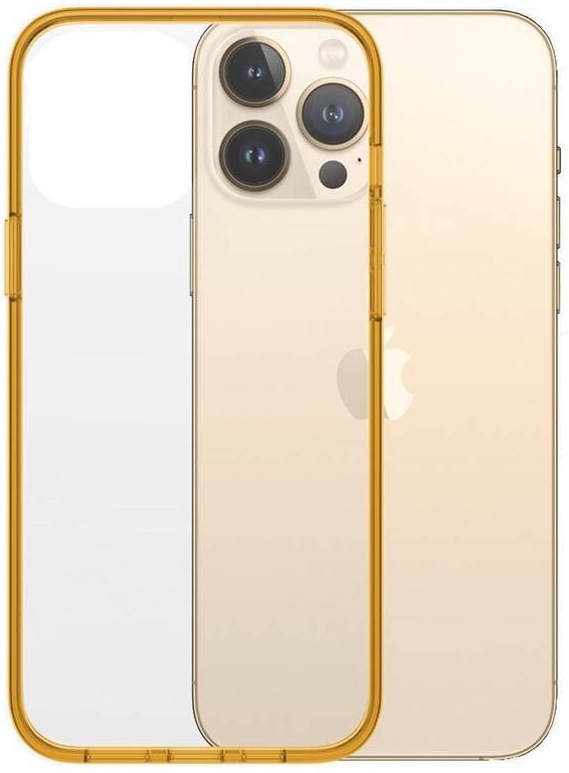 Kryt na mobil PanzerGlass ClearCaseColor na Apple iPhone 13 Pro Max oranžový/průhledný