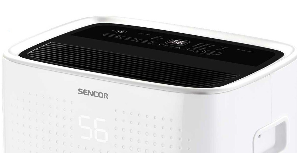 Odvlhčovač Sencor SDH 6025WH bílý Přední panel odvlhčovače vzduchu Sencor SDH 6025WH